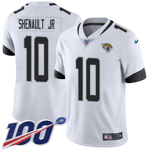 Jacksonville Jaguars #10 Laviska Shenault Jr. White Youth Stitched NFL 100th Season Vapor Untouchable Limited Jersey->youth nfl jersey->Youth Jersey